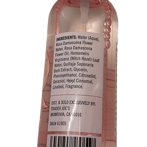 Trader Joe’s Rose Water Facial Toner 4 Fl Oz Hydrate and Refresh - Picture 4 of 8